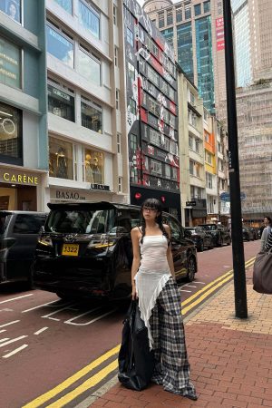 WARDEN EDGE Asymmetric Ruffle Dress