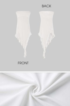 WARDEN EDGE Asymmetric Ruffle Dress