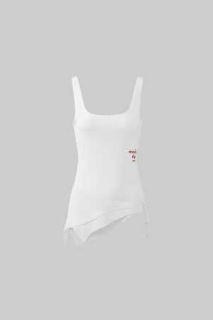 WARDEN EDGE Asymmetric Strap Tank Top