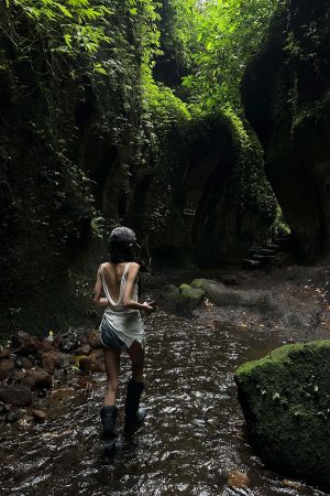 WARDEN EDGE Asymmetric Strap Tank Top