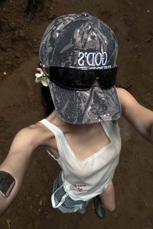 WARDEN EDGE Asymmetric Strap Tank Top