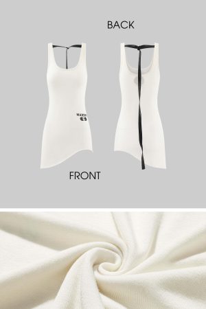 WARDEN EDGE Asymmetric Tank Top with Back Strap