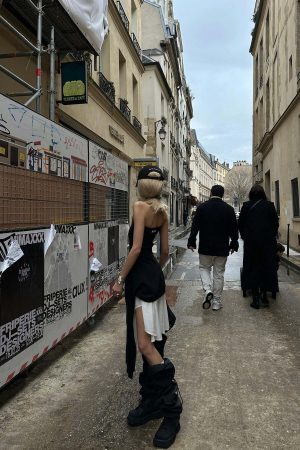 WARDEN EDGE Asymmetric Tube Dress