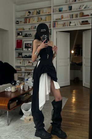 WARDEN EDGE Asymmetric Tube Dress