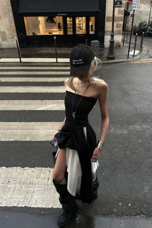 WARDEN EDGE Asymmetric Tube Dress