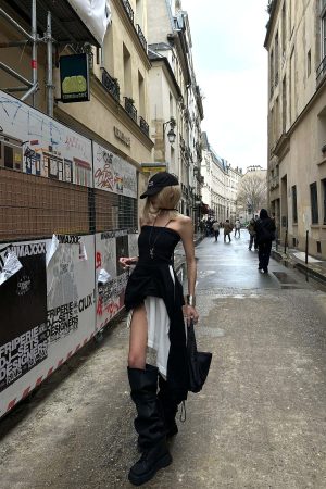 WARDEN EDGE Asymmetric Tube Dress