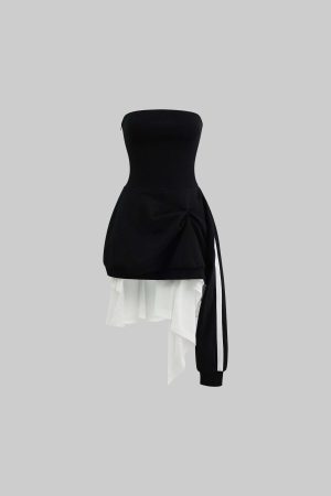 WARDEN EDGE Asymmetric Tube Dress