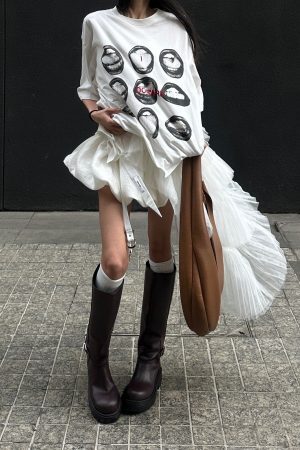 WARDEN EDGE Asymmetrical Layered Tulle Skirt