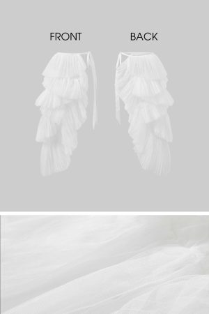 WARDEN EDGE Asymmetrical Layered Tulle Skirt