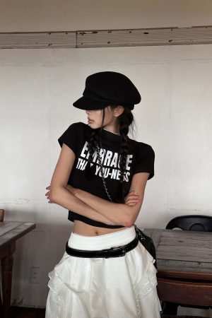 WARDEN EDGE Asymmetrical Skirt with Lace Streamers