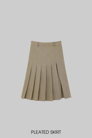 WARDEN EDGE Asymmetrical vest with skirt & pleated skirt set