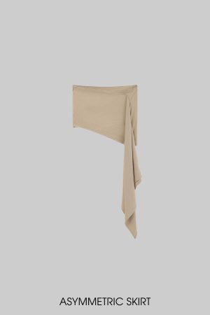 WARDEN EDGE Asymmetrical vest with skirt & pleated skirt set