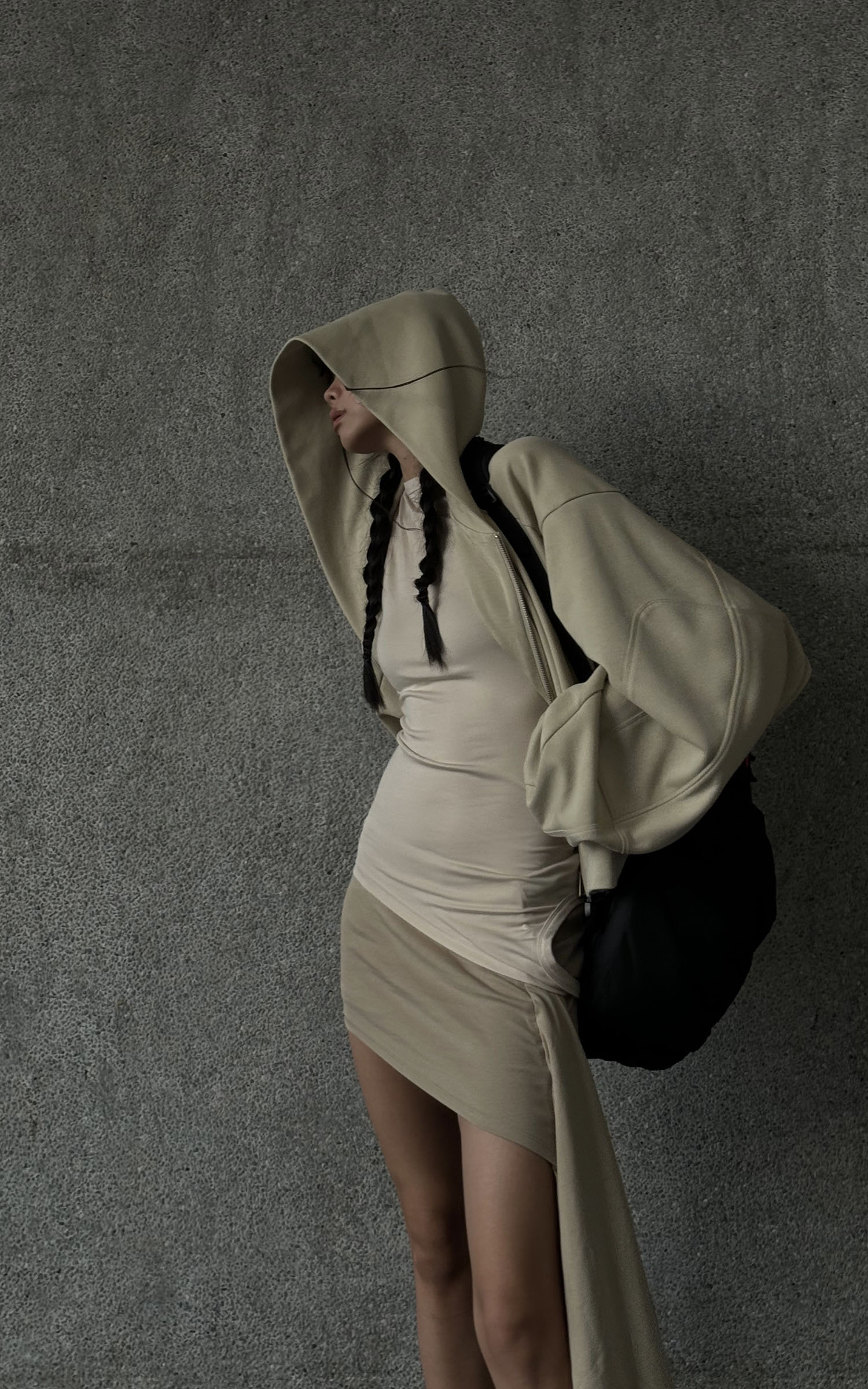 WARDEN EDGE Asymmetrical vest with skirt & pleated skirt set WARDEN EDGE Asymmetrical vest with skirt & pleated skirt set