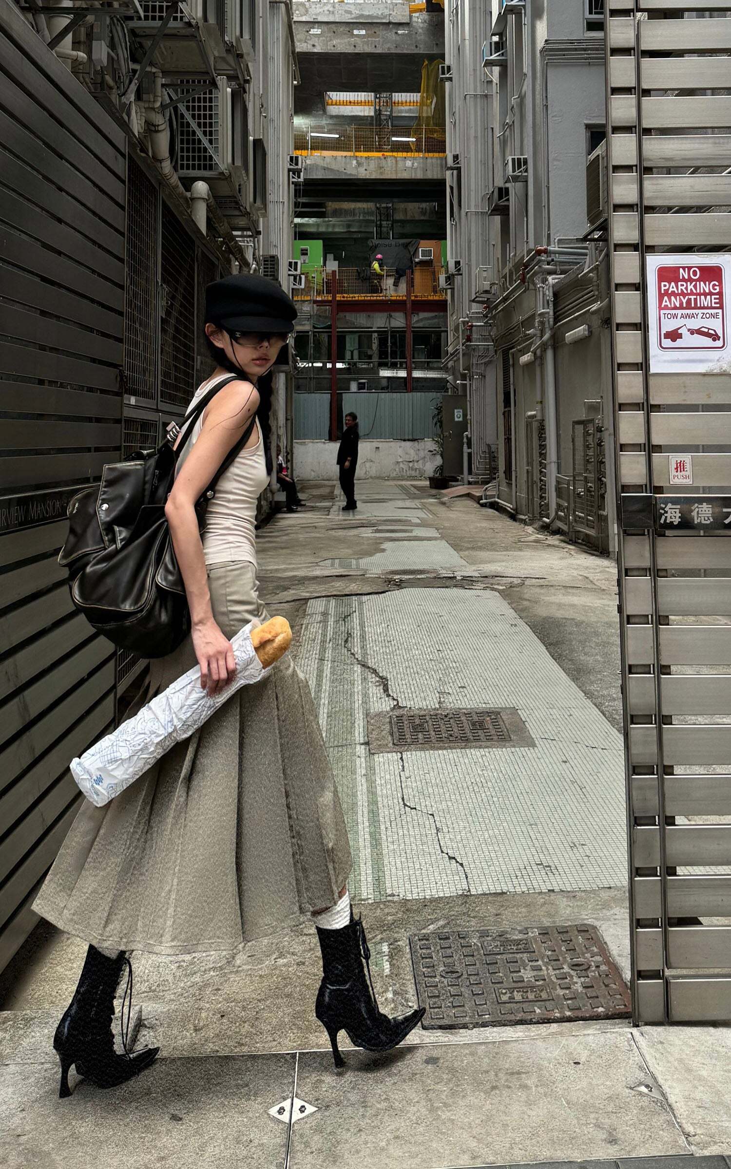 WARDEN EDGE Asymmetrical vest with skirt & pleated skirt set WARDEN EDGE Asymmetrical vest with skirt & pleated skirt set