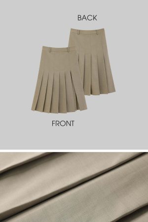 WARDEN EDGE Asymmetrical vest with skirt & pleated skirt set