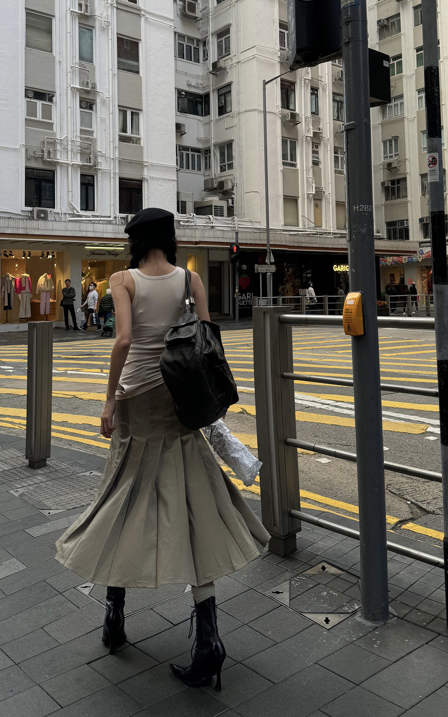 WARDEN EDGE Asymmetrical vest with skirt & pleated skirt set WARDEN EDGE Asymmetrical vest with skirt & pleated skirt set