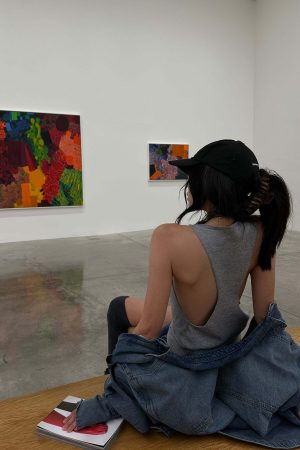 WARDEN EDGE Backless Knit Tank Top