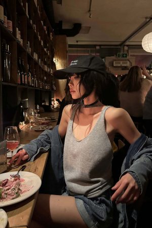 WARDEN EDGE Backless Knit Tank Top