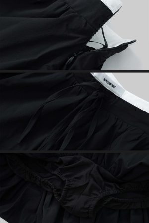 WARDEN EDGE Black Flower Bud Mini Skirt