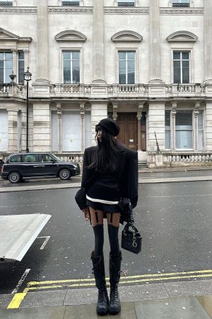 WARDEN EDGE Black High-Waist Utility Shorts