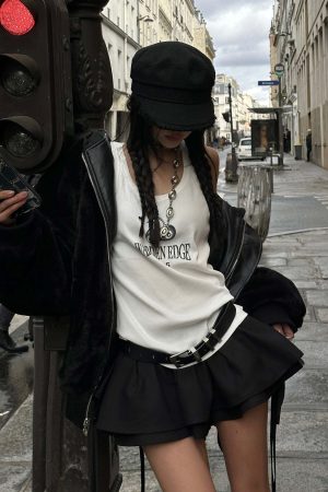 WARDEN EDGE Black Pleated Mini Skirt