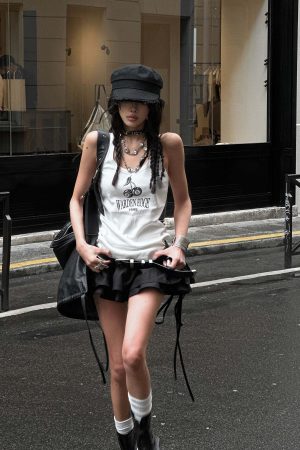 WARDEN EDGE Black Pleated Mini Skirt