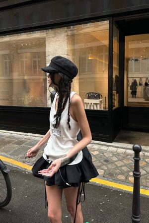 WARDEN EDGE Black Pleated Mini Skirt