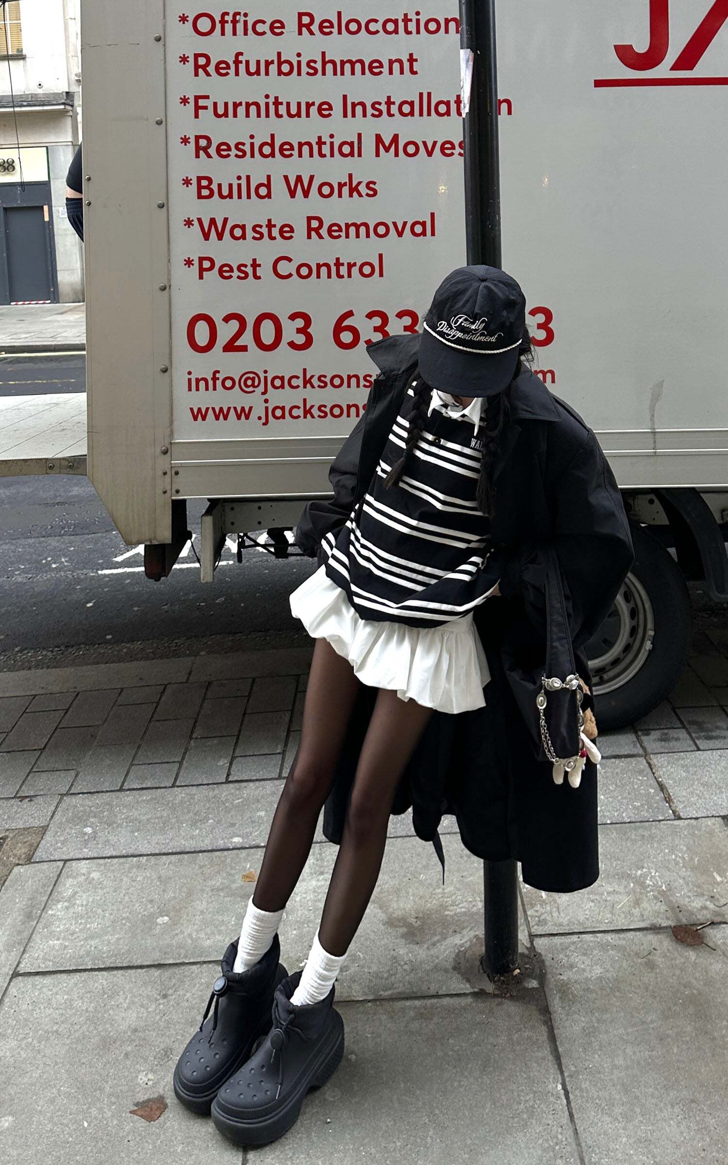 WARDEN EDGE Black Striped Polo Knit T-Shirt WARDEN EDGE Black Striped Polo Knit T-Shirt