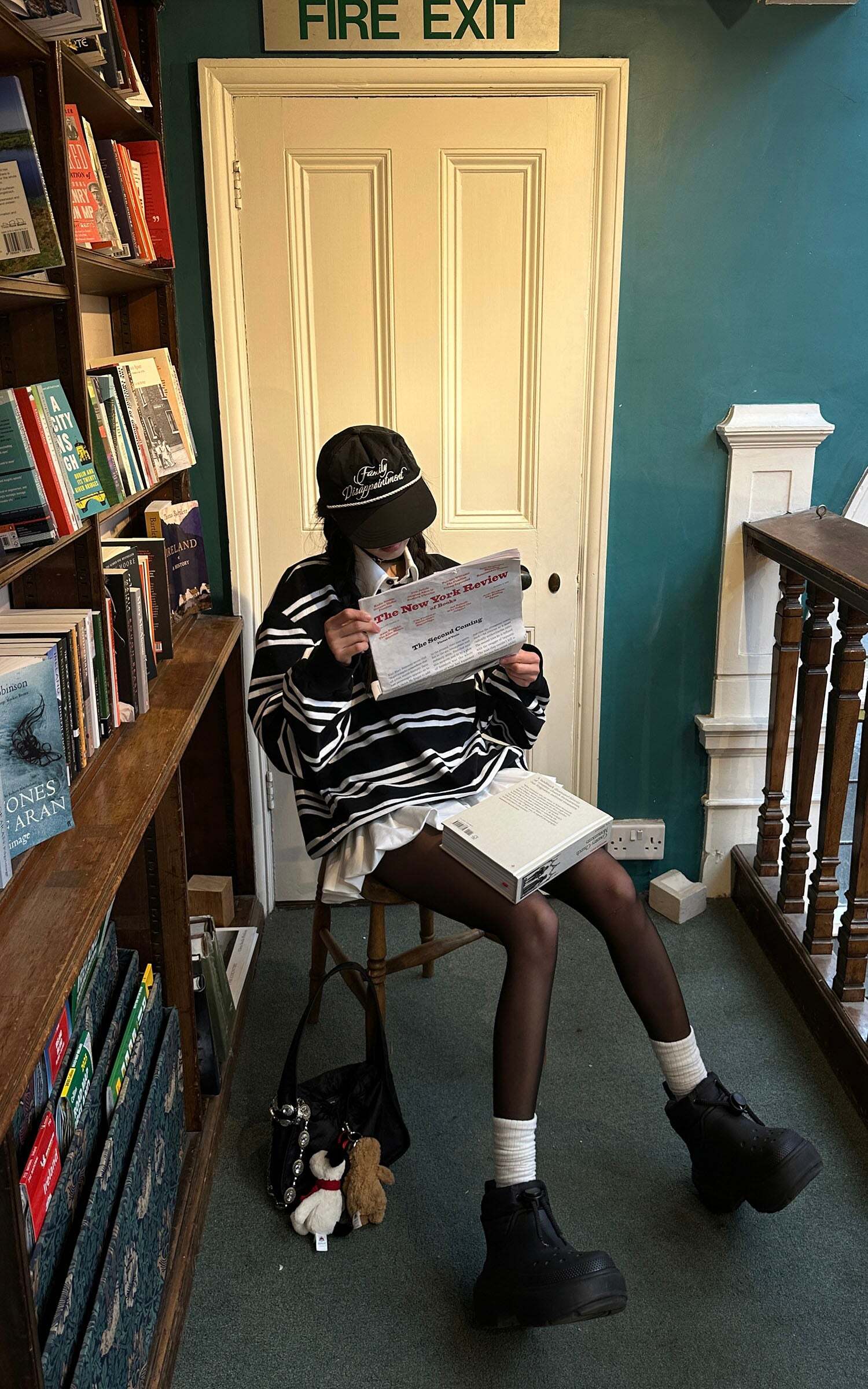 WARDEN EDGE Black Striped Polo Knit T-Shirt WARDEN EDGE Black Striped Polo Knit T-Shirt