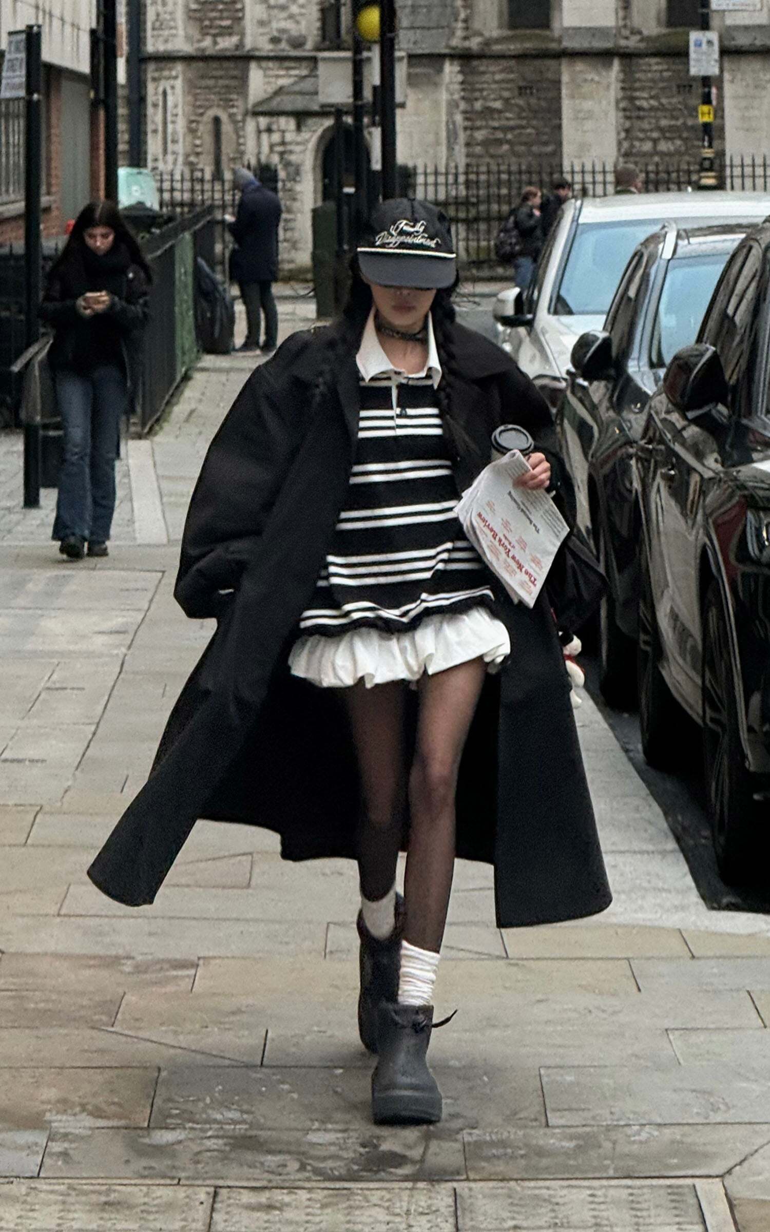 WARDEN EDGE Black Striped Polo Knit T-Shirt WARDEN EDGE Black Striped Polo Knit T-Shirt