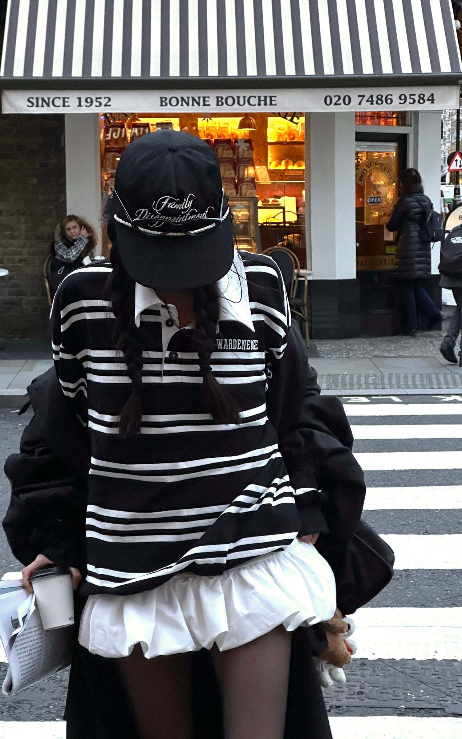 WARDEN EDGE Black Striped Polo Knit T-Shirt WARDEN EDGE Black Striped Polo Knit T-Shirt