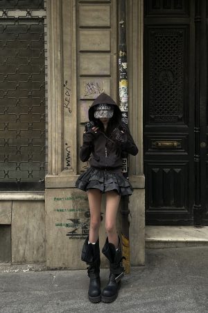 WARDEN EDGE Camo Layered Mini Skirt with Built-in Shorts