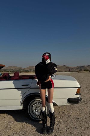 WARDEN EDGE Contrast Trim Fitted Shorts – Red and Black Sporty Micro Bottoms