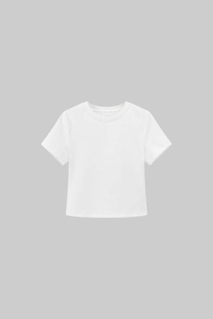 WARDEN EDGE Cropped Crew Neck Tee