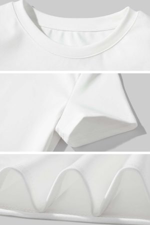 WARDEN EDGE Cropped Crew Neck Tee