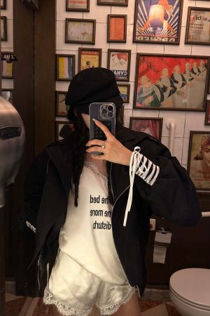 WARDEN EDGE Cuffed Drawstring Sleeve Jacket