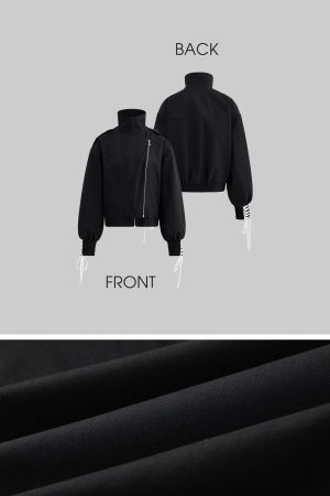 WARDEN EDGE Cuffed Drawstring Sleeve Jacket