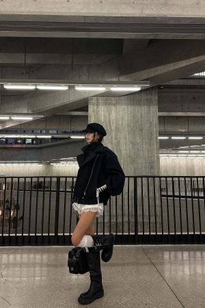 WARDEN EDGE Cuffed Drawstring Sleeve Jacket