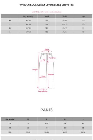 WARDEN EDGE Cutout Layered Long Sleeve Tee