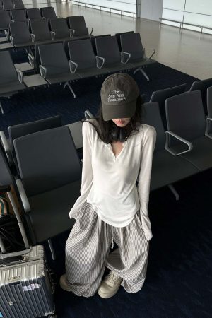 WARDEN EDGE Cutout Layered Long Sleeve Tee