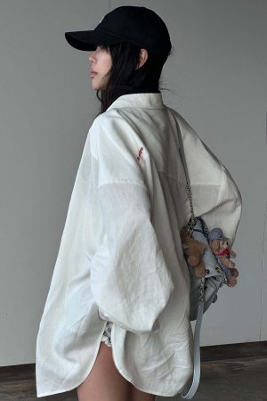 WARDEN EDGE Deconstructed Cut Long Sleeve Shirt