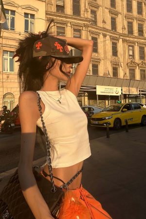 WARDEN EDGE Deconstructed Layered Tank Top with Cutout Back Design