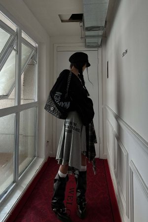 WARDEN EDGE Deconstructed Patchwork Skirt