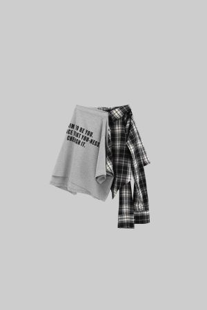 WARDEN EDGE Deconstructed Patchwork Skirt