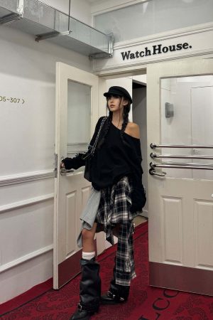 WARDEN EDGE Deconstructed Patchwork Skirt