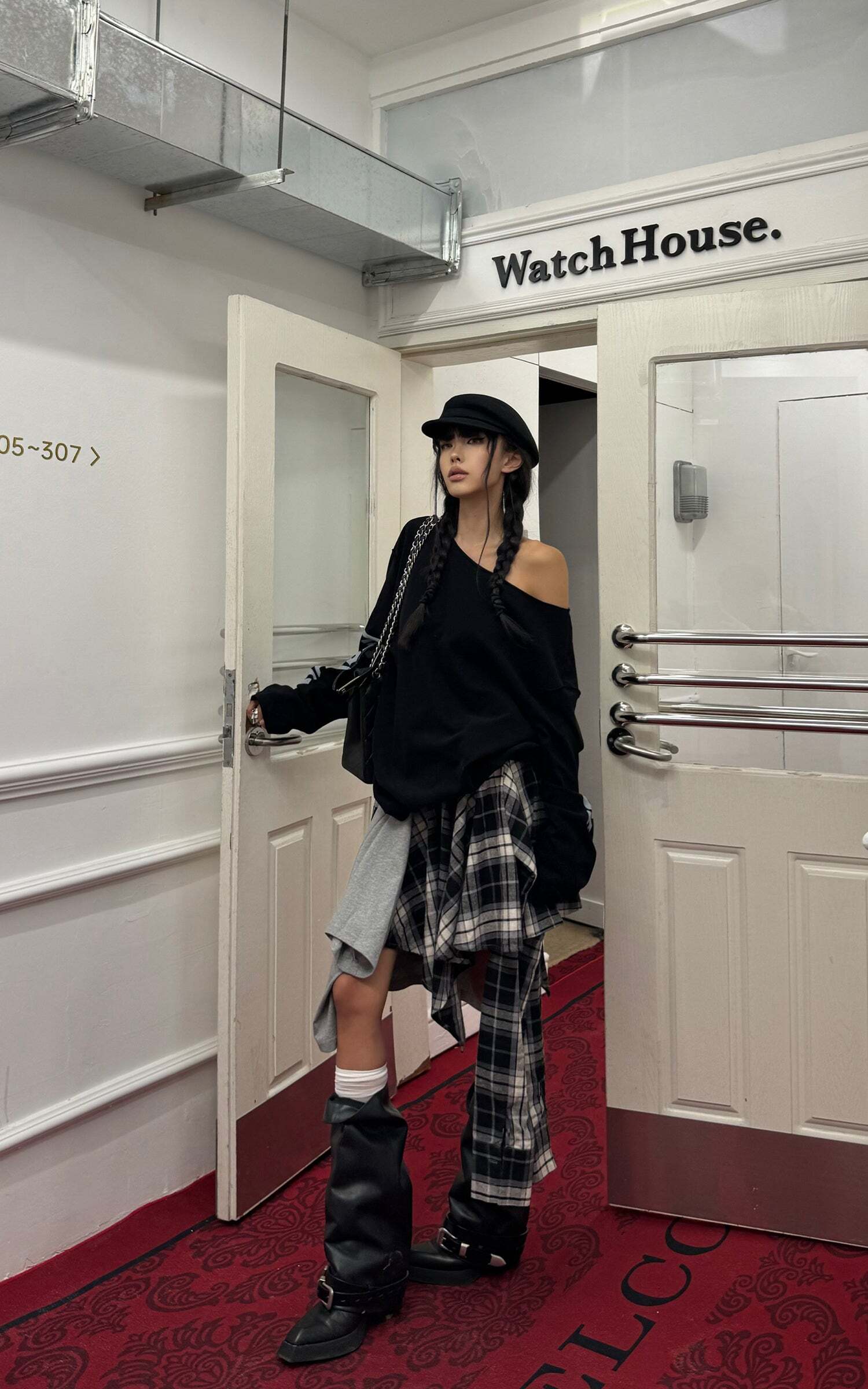 WARDEN EDGE Deconstructed Patchwork Skirt WARDEN EDGE Deconstructed Patchwork Skirt