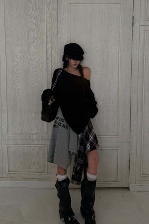 WARDEN EDGE Deconstructed Patchwork Skirt