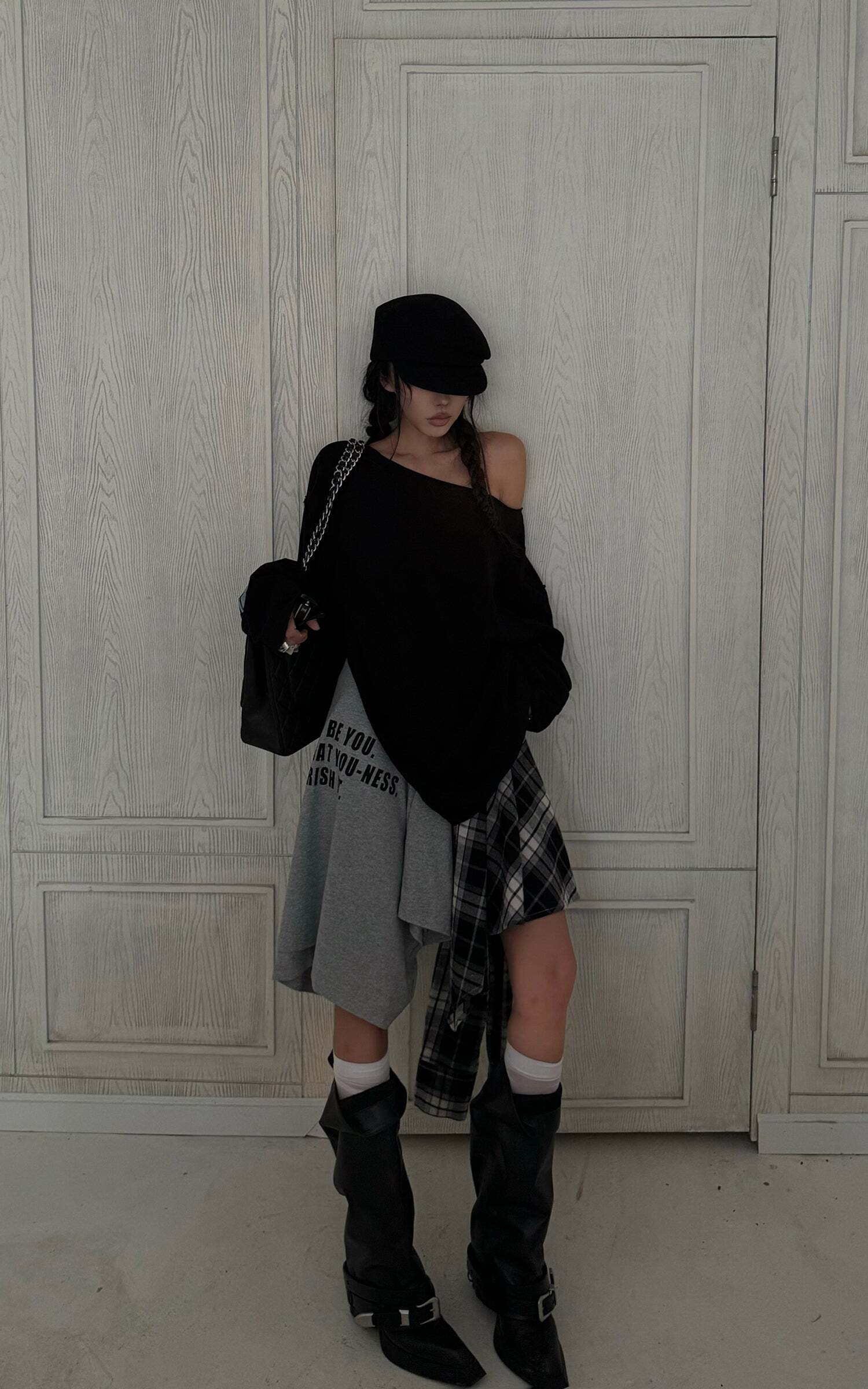 WARDEN EDGE Deconstructed Patchwork Skirt WARDEN EDGE Deconstructed Patchwork Skirt