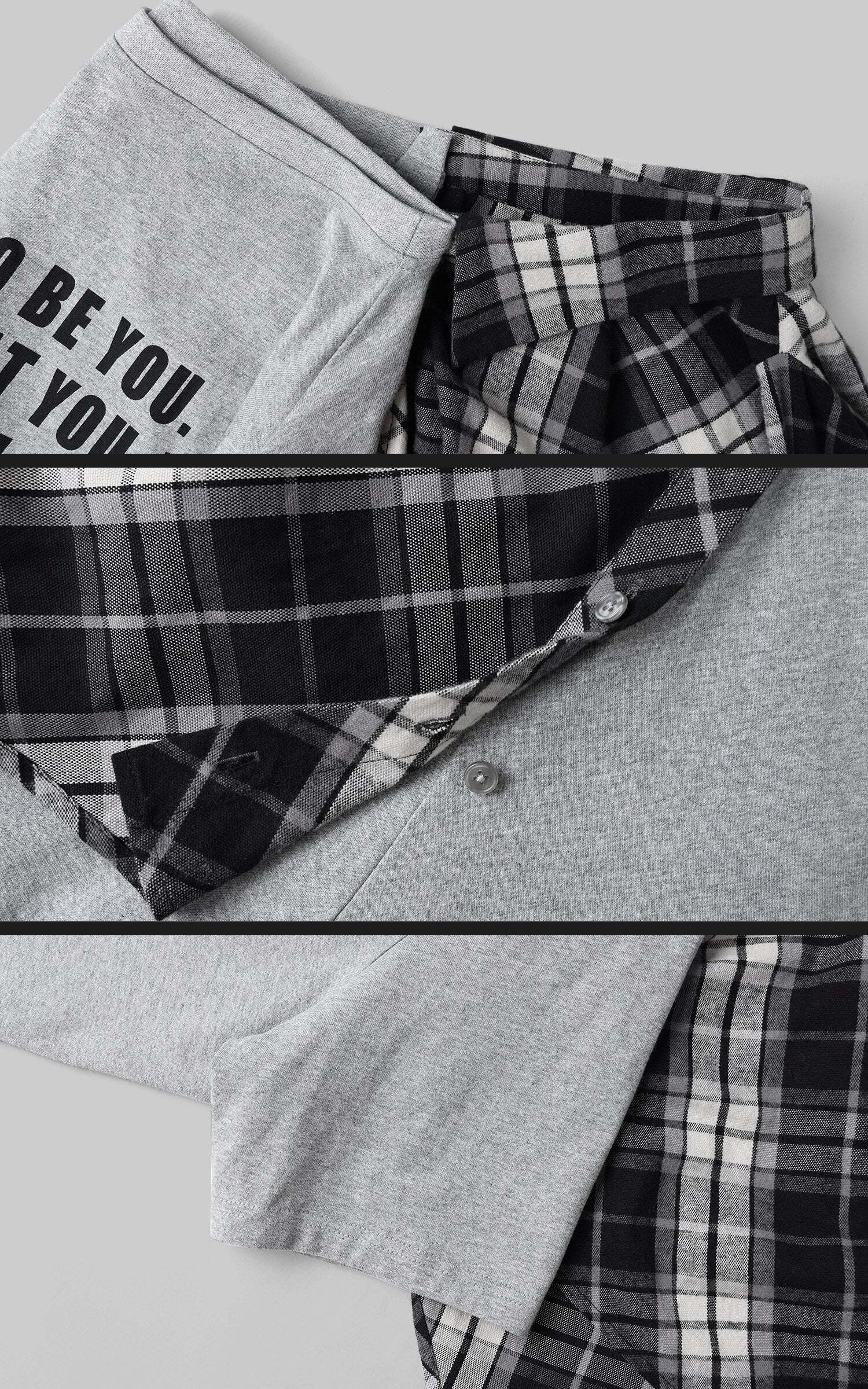 WARDEN EDGE Deconstructed Patchwork Skirt WARDEN EDGE Deconstructed Patchwork Skirt