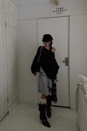 WARDEN EDGE Deconstructed Patchwork Skirt